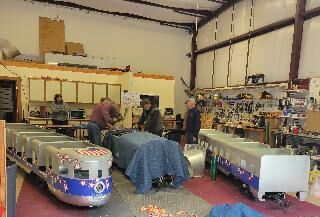 Milton Train in shop